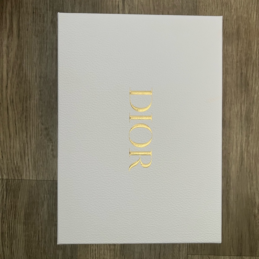 Authentic Dior White Box with Gold Logo